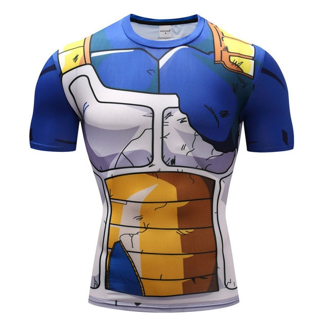 T-Shirt de Compression - Vegeta 2 - Homme