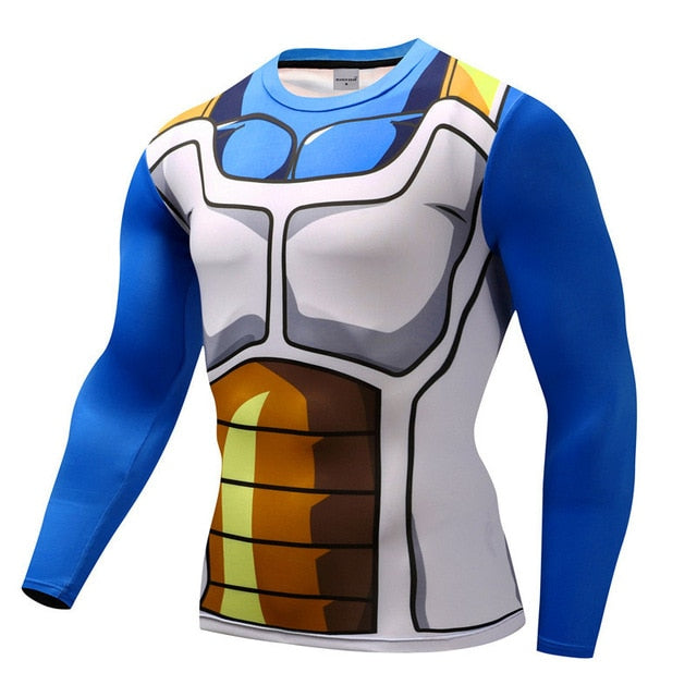 T-Shirt de Compression Long - Vegeta - Homme