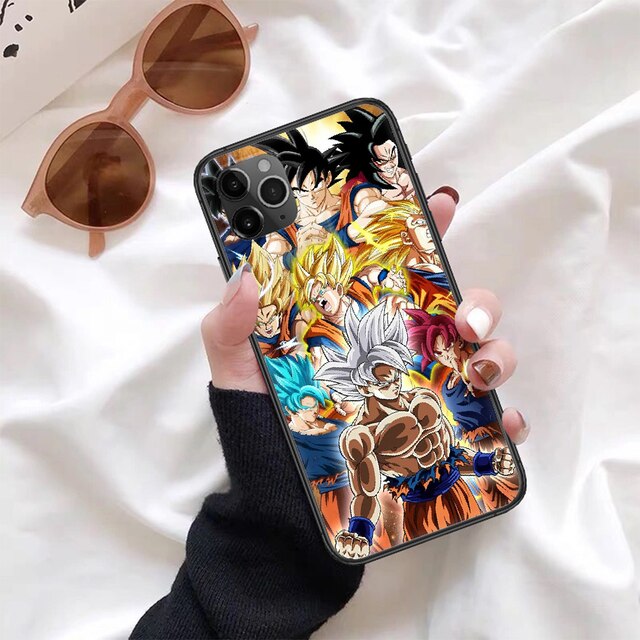 Coque DBZ iPhone - Goku Super Saiyan Toutes Formes